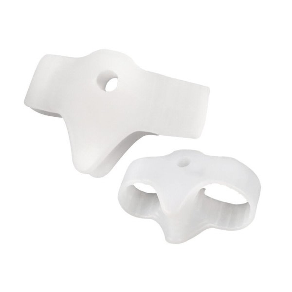 2 stk. Silicone Tå Separator Hallux Valgus Bunion Corrector Toe Protector Fod Tommelfinger Straightener Tå Korrektion