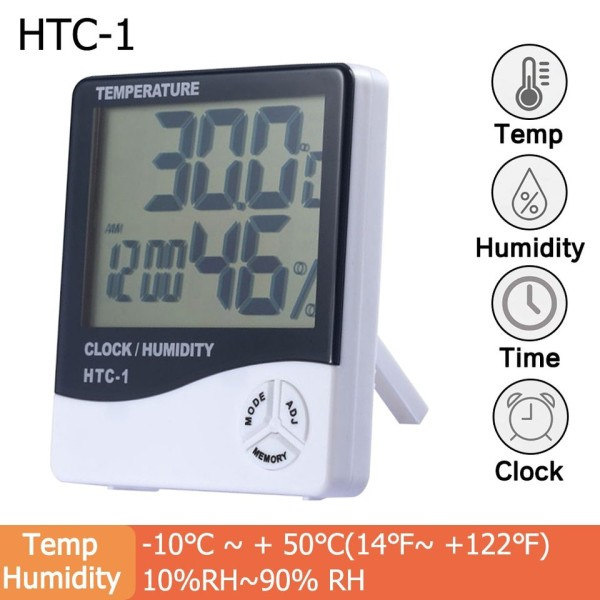 Mini LCD langattomille lämpömittarille LCD Smart sähköinen digitaalinen kosteusmittari lämpömittari sää asema kelloille