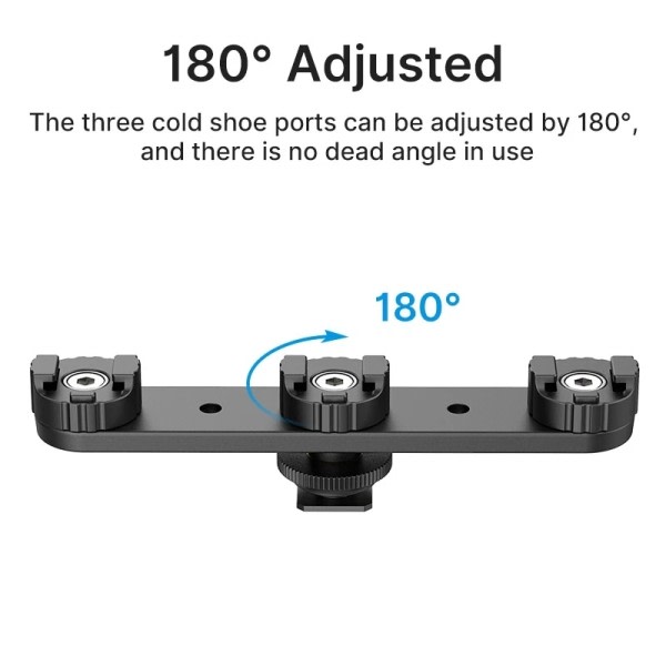 Kolminkertainen kylmä kenkä kiinnike teline pidike Nikon Canon Sony DSLR  SLR kamera Maonitor kiinnike 5289 | Fyndiq
