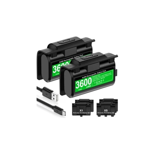 B100 2*3600mWh uppladdningsbart batteri paket
