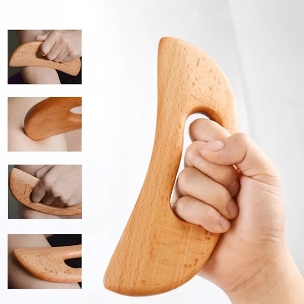 Puinen Gua Sha työkalu kaavin lauta hieronta laihdutus Guasha hieronta Gua Sha kaavin vartalo hieronta terapia työkalu
