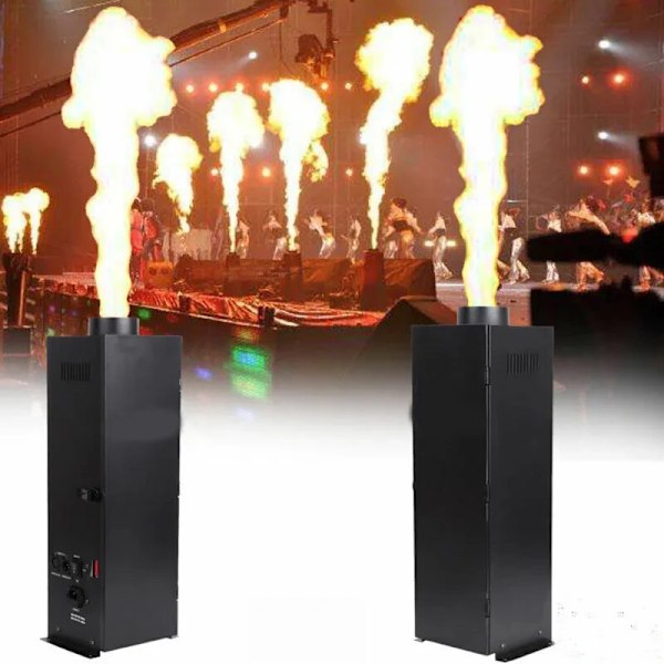 200W DMX Brannkaster Flame Effekt Projektor Maskin