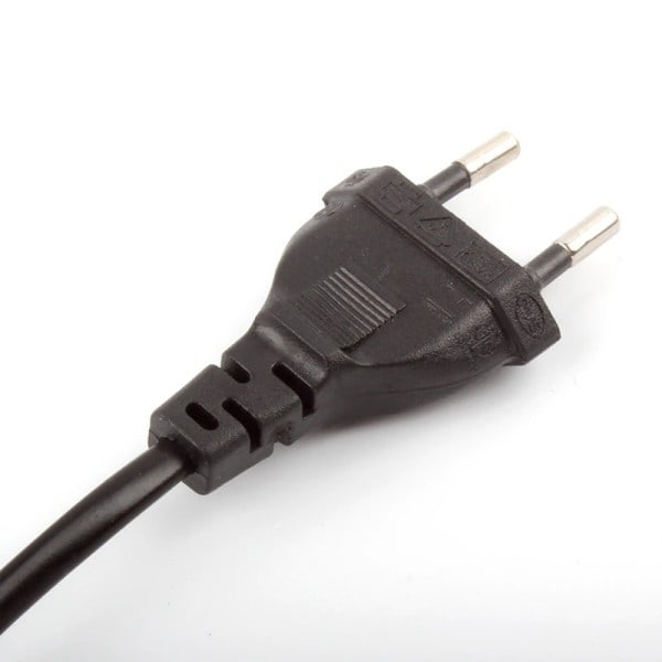 Universal 1m EU Standard till Figur 8 C7 2-Pin Plug AC Ström kabel Lead sladd