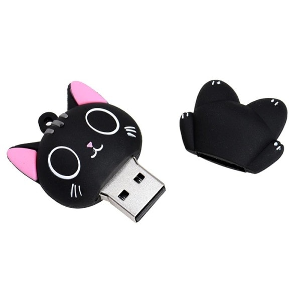 Sød flashdrev  memory stick 128GB sort Tegnefilm Hei kitty  gadget