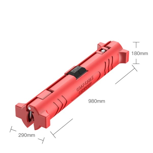 Elektrisk tråd avskiljare penna roterande koaxial koaxial kabel tråd penna avskärare ljud video kabel avisolering verktyg