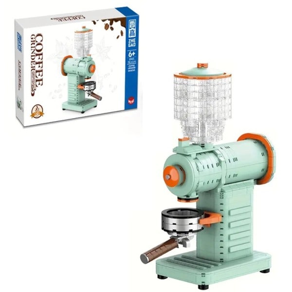 Kaffe kvern Bygge Klosser Mini Kafé Maskin Montering Klosser MOC Modell Creative Desktop Dekorasjon