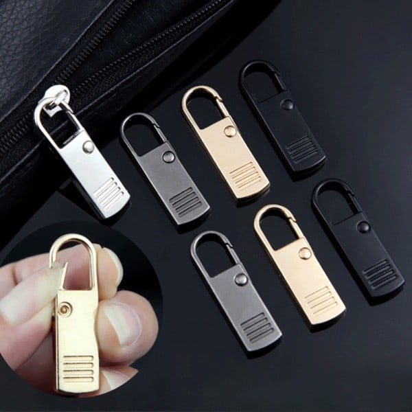 Dragkedja Slider Puller Omedelbar Zipper Reparation Kit Replacement För Trasigt Spänne Rese väska Resväska Zipper Huvud