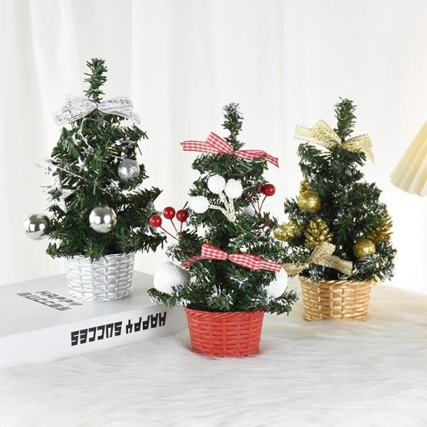 Jul træ med bær jul skrivebord pynt til hjem julefest gave børn
