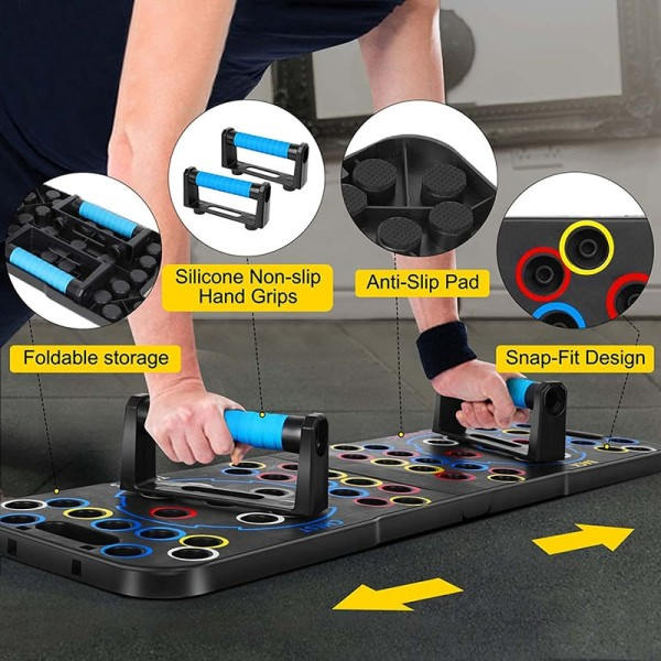 56-in-1 Push Up board isompi koko monitoimi taitettava työntö ylös tanko kannettava työntö ylös kahvat