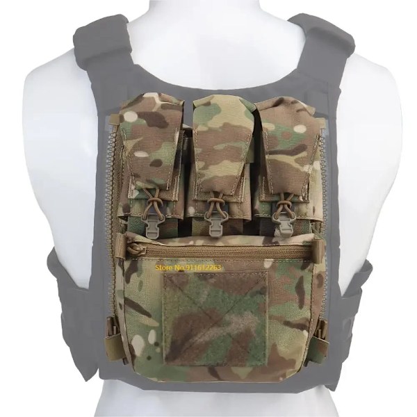 V5 PC Tactical Back Panel Pouch Zip-on Multi-fit GP Pocket