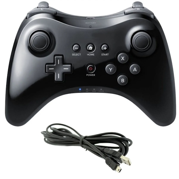 Trådløs Classic Pro Controller Joystick Gamepad til Nintend wii U Pro med USB kabel Trådløs Controller