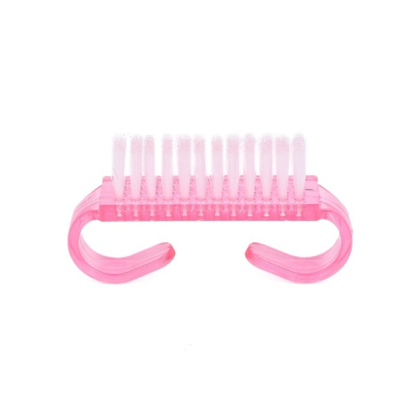 Akryl negle børste 4 farve neglekunst manicure pedicure blød fjerner støv plastik rengøring negle børster