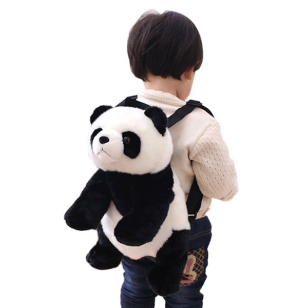 Simulaatio 32cm Panda Reppu Tytöt Pojat Pehmo Säädettävä Koululaukut Täytetyt Eläin laukku
