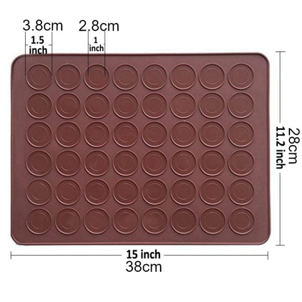 Macaroon Kit Macaron Silicone Mat Non stick Bagning Mold Mat