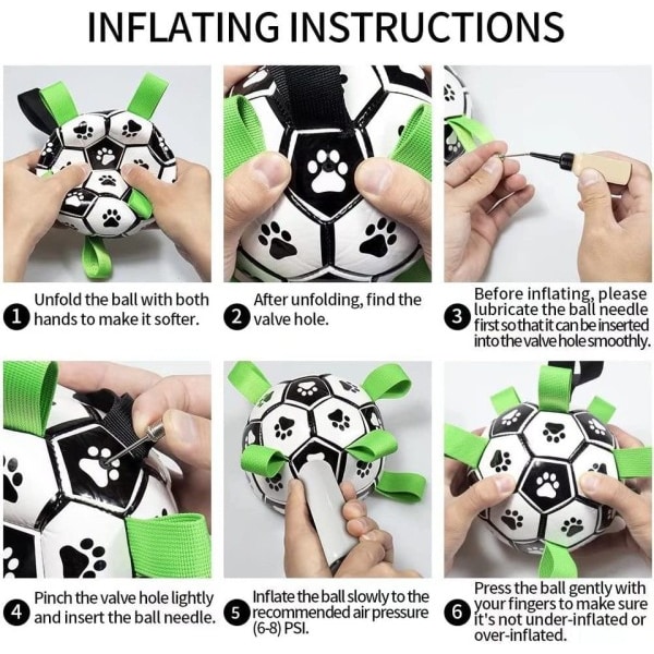 Interaktiv hund fotboll leksak fotboll boll uppblåst träning leksak för hundar utomhus border collie bollar