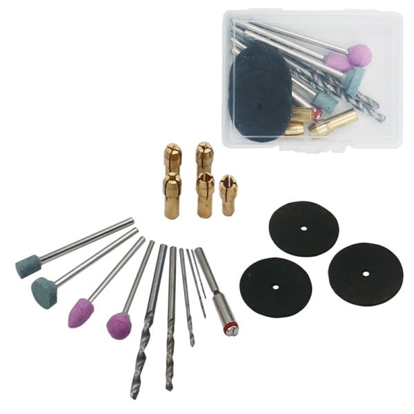 12V DC Slip Verktyg Mini dremel borr Elektrisk Slipning Set