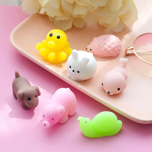 20 kpl Mochi Squishies Kawaii sarjakuva Squishy lelut lapsille stressi pallo purista juhlat lelut