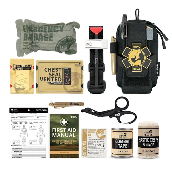 Rescue EDC Pouch First Aid Kit Tactical Military Survival Trauma Kit Molle Utility Verktyg Pouches För camping vandring