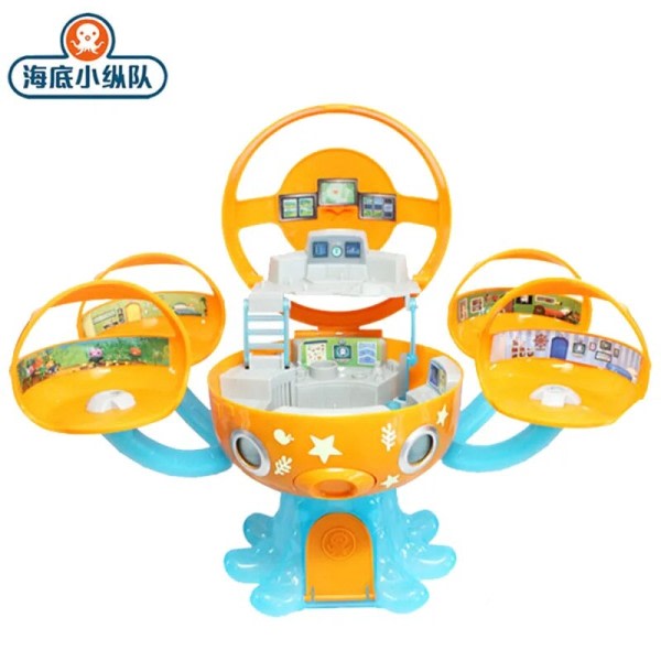 Octonauts Octopod Castle Lekset Kompatibelt Toy 8 Tecken Barnacles Peso Kwazii Dashi Action Figrues