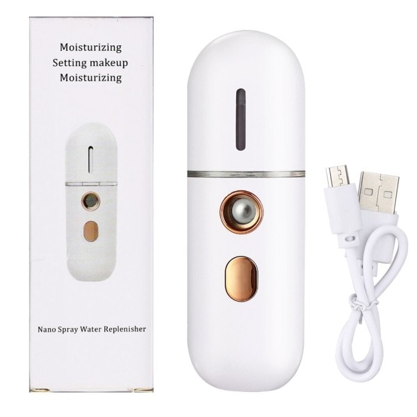 Nano ansigtssprøjte USB fugter genopladelig ansigtsdamper