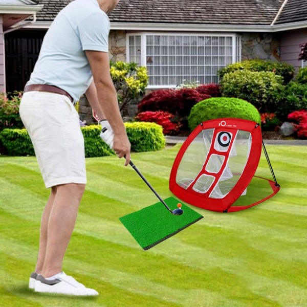 Bärbar golf flisning nät för bakgård utomhus mål övning att slå nät