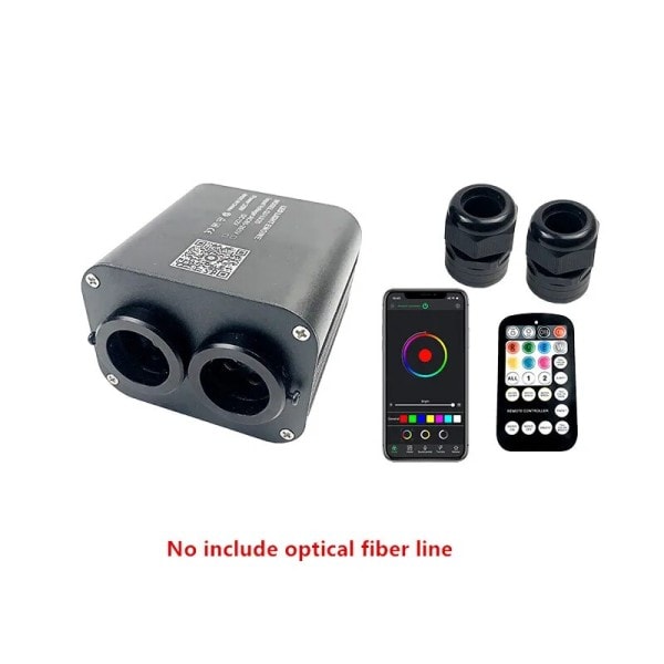Fiber Optic LED lys Dobbelt Hoved Starry Sky Music Control Car