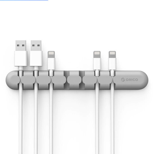 Kabel hållare silikon kabel organizer USB Winder skrivbord städning hantering klämmor hållare