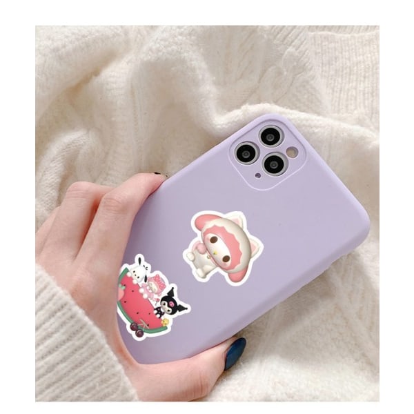 100kpl 3D Avatar Sanrio tarra sarjakuva söpö teetä tarra vedenpitävä anime tarrat Kuromi My Melody kannettava tarra