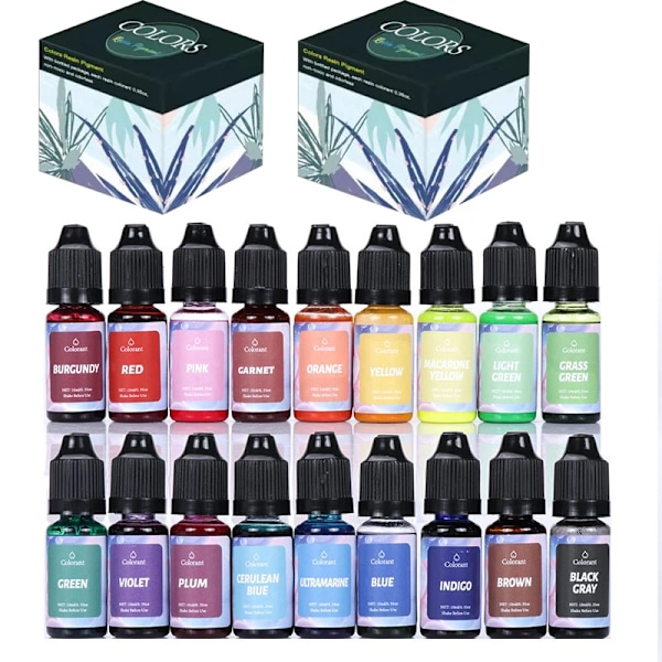 Ljus Färgmedel Kit Flytande Färgmedel Pigment Set Gör-det-själv Ljus tillverkning tillbehör aromaterapi tvål soja vax