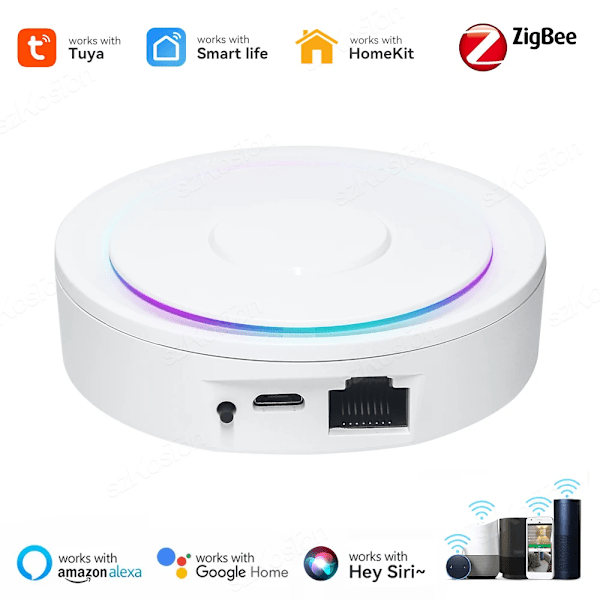 Zigbee 3.0 Gateway Hub Fungerer med Homekit Tuya Smart Home