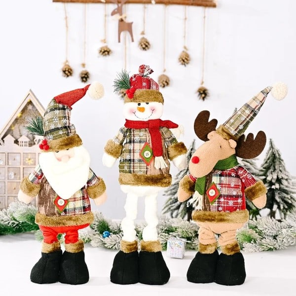 Jul docka prydnader god jul dekorationer till hem bord inredning