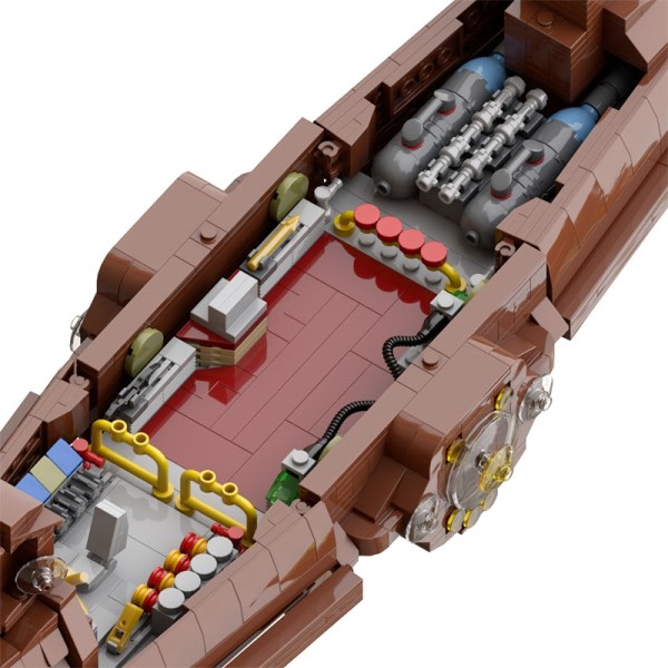 MOC DIY Nautilus Submarine Leagues laiva rakennus lohko sarja merenpohja vene alus tiili malli lasten lelu
