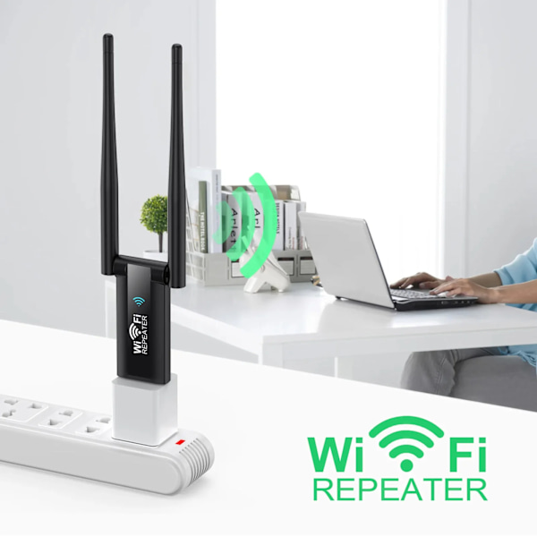 2,4G 300Mbps Langaton USB WiFi Toistin Laajennus WiFi Signaali Vahvistin Booster Pitkän kantama Wi-Fi reititin koti verkko laajennus