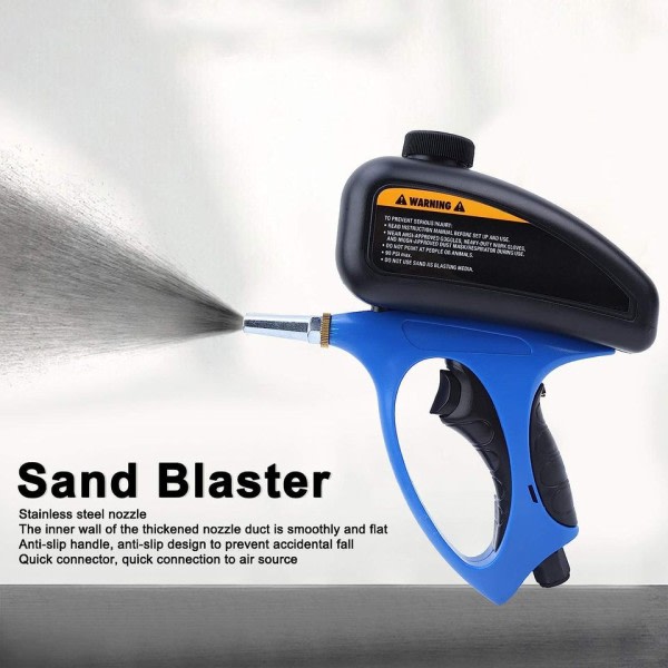 Justerbar sandblæsning pistol 90psi bærbar sand blæser sand blæsning maskine