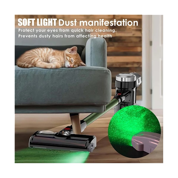 Imuri Cleaner Pöly Näyttö LED Lamppu Clean Up Dust, Lemmikki hiukset pölynimuri puhdistin tarvikkeet