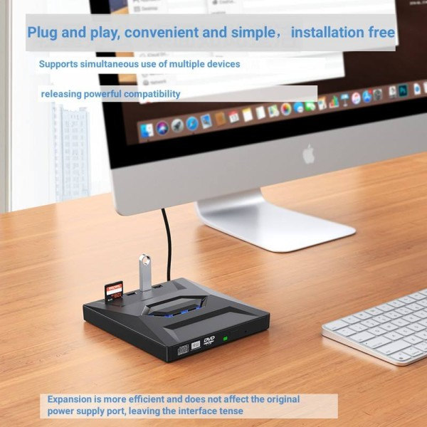 USB 3.0Typ C Extern CD DVD RW Optisk enhet DVD Brännare DVD Skrivare Super enhet