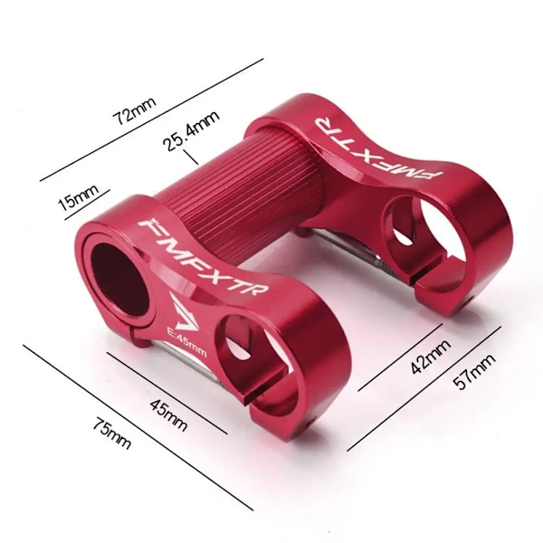 25,4 mm ultralett sykkel styre forlengelse aluminium legering justerbar dobbel spindel