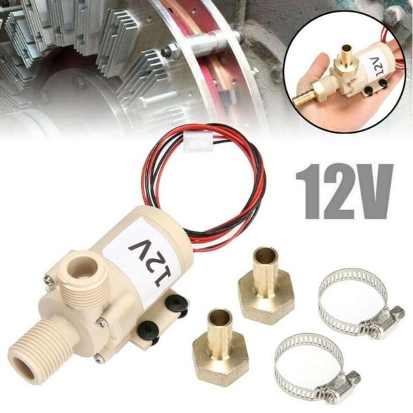 12V Borstlös Hög Temperatur Beständig Vattentät Värmare Solar Varm Vatten Pump