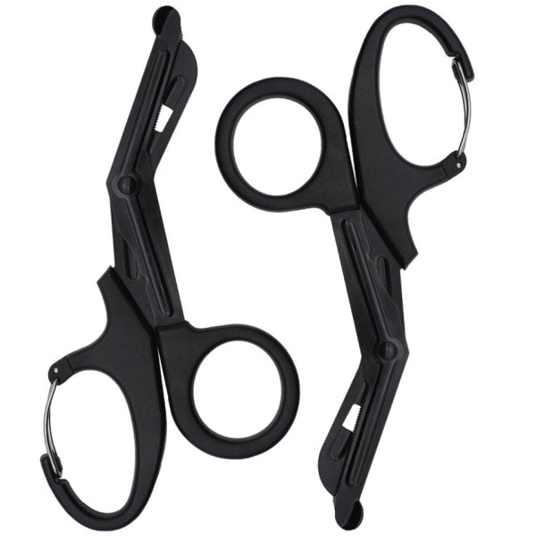 Lääketieteelliset sakset trauma sakset karabiinilla 18,5 cm side sakset, side sakset