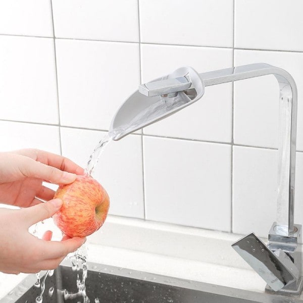 Kran Förlängare Vatten Spara Hjälp Barn Tvätta Händer Enhet Badrum Kök Tillbehör