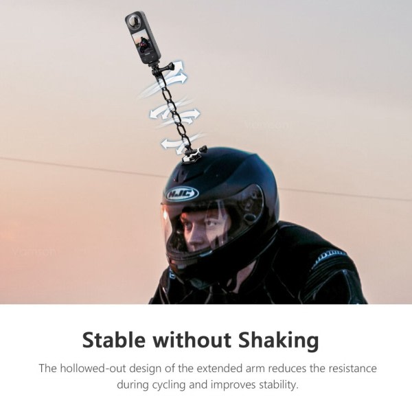 Insta360 Tillbehör Unicorn Hjälm Fäste med aluminium legering förlängning arm för GoPro