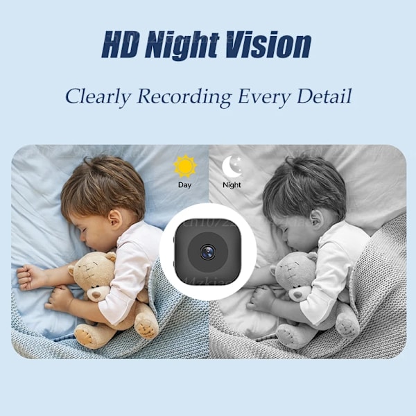 4K Mini Turva Kamera Full Color Night Vision High Definition WiFi näyttö