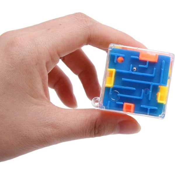 3D Maze Magic Cube Sekssidig Transparent Puzzle Speed Cube Rolling Ball Magic Cubes Maze Leker