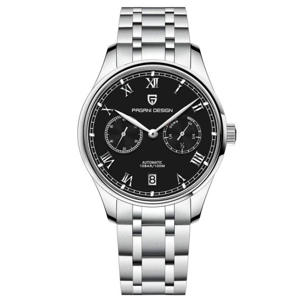 Romertal Pilot Mekaniske ure Safir Glas Energi Opbevaring Automatisk Ur