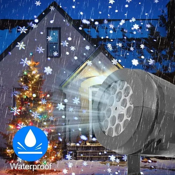 Jul Projektor Lys Utendørs Ferie Led Projeksjon Lampe