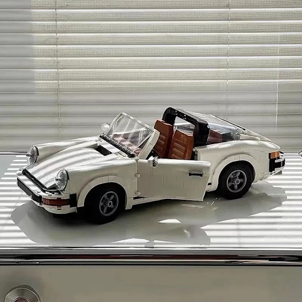 Ny Teknisk Retro Bil Model 1458STK Bygge Klodse Sæt 2i1 Race Klassisk Model