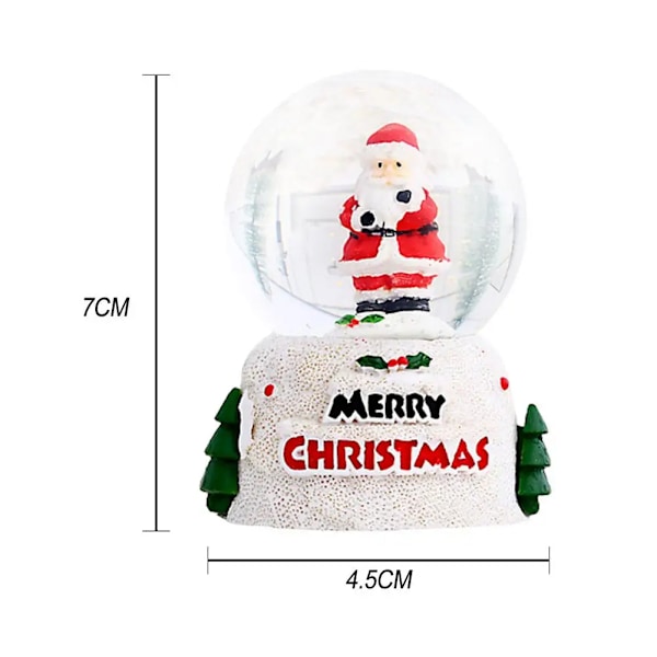 Krystall Kule Natt Lys Krystall Kule Lampe Jule Snø Globe Ornament Natt Lys Krystal Lys