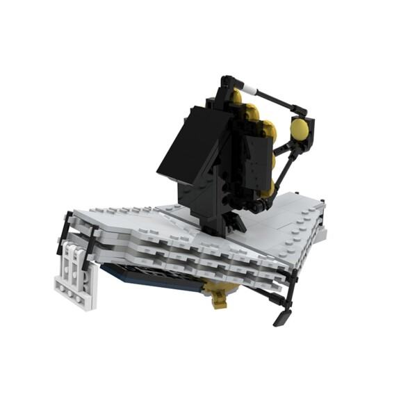 Webb Rum Teleskop Bygning Blok Kit 1:110 Saturn V skala Astronomi Hubble Observatorium Videnskab Udforskning Legetøj