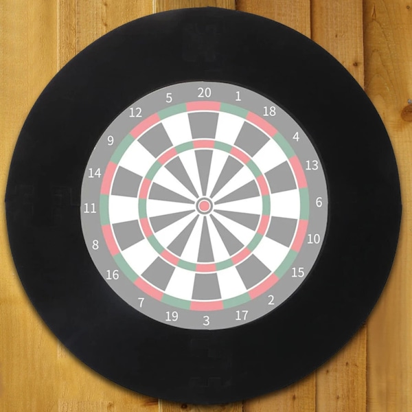 Hög kvalitet Svart 17,75In Darttavla Surround För Darttavla Universell Vägg Skydd Splissning Darttavla Surround Ring Dart Tillbehör