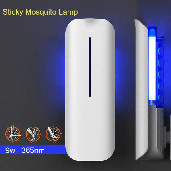 9W Elektrisk Sticky Trap Mygg Kill Lampe UV Lys Wave Lure Repelente Mygg Anti Fly